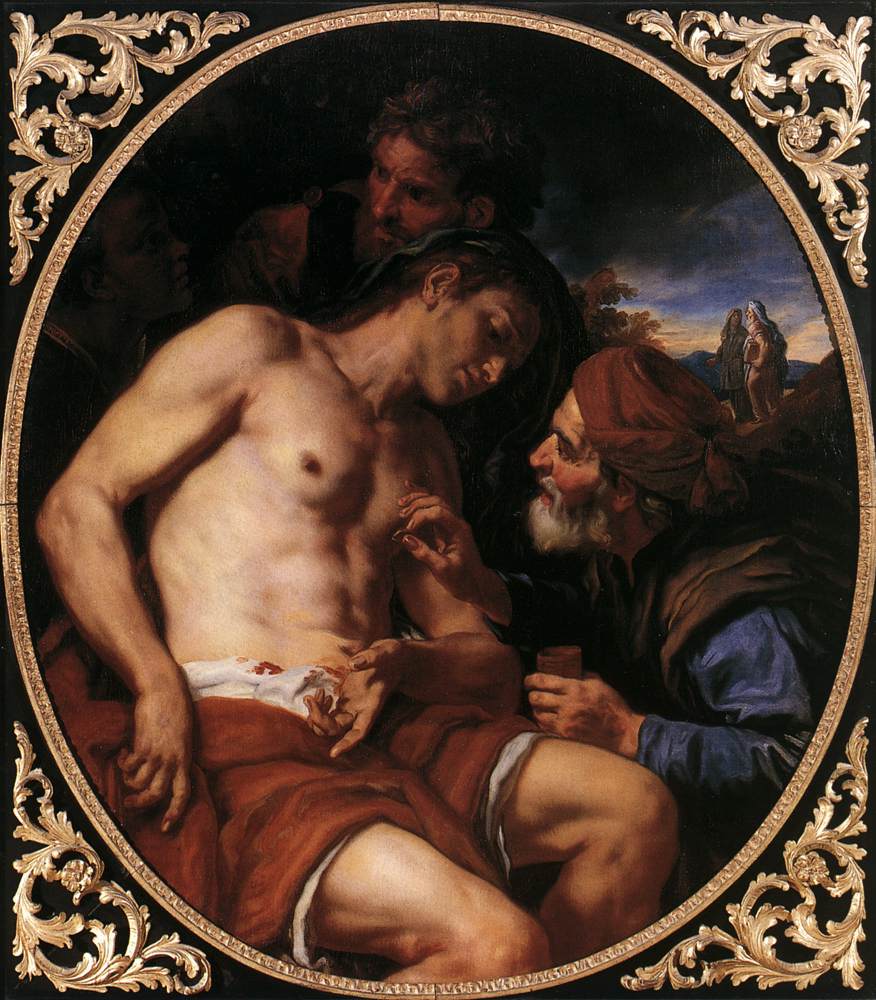 Johann Karl Loth: Der barmherzige Samaritaner, um 1676, Kunstsammlungen Graf von Schönborn in Pommersfelden