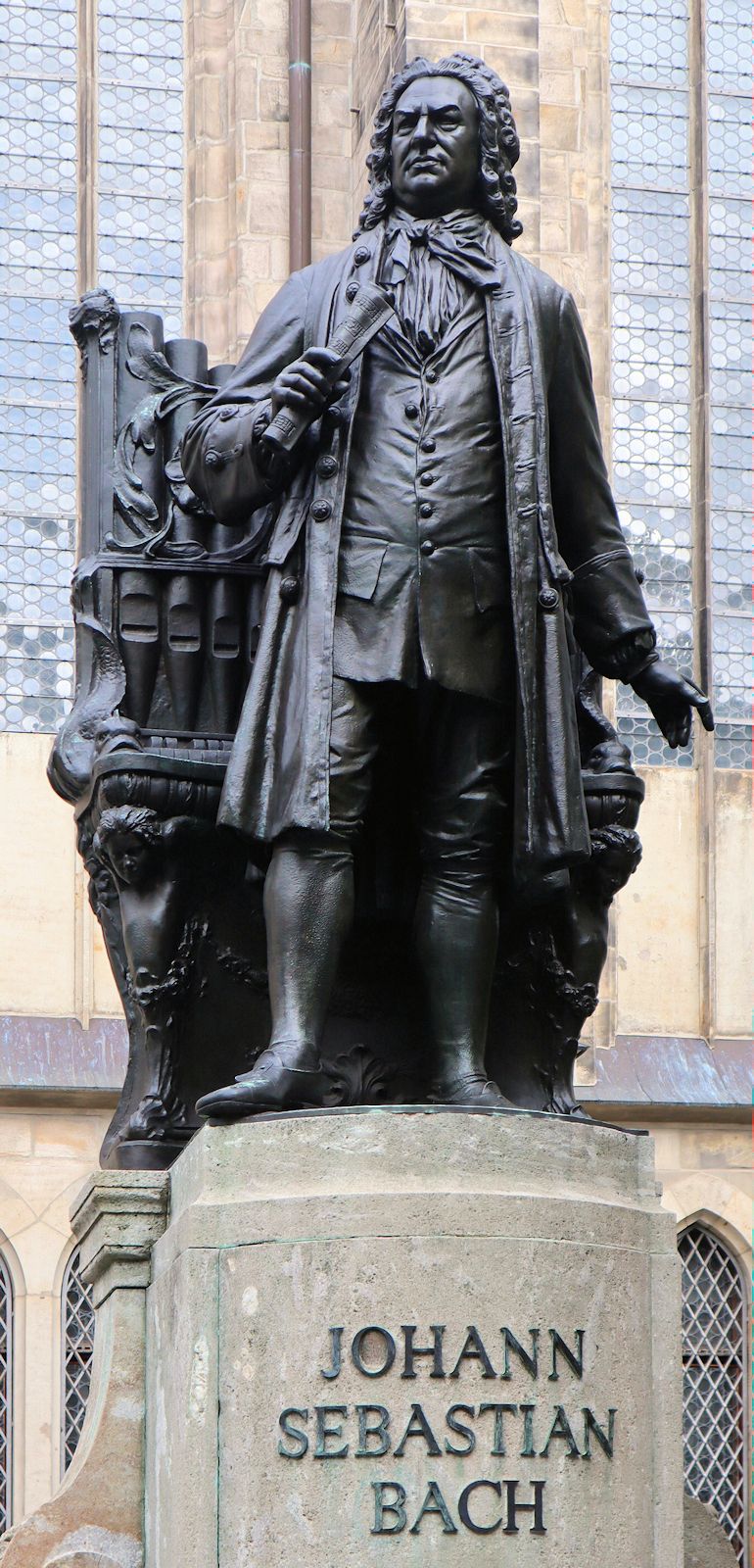 Carl Seffner: Denkmal, 1908, vor der Thomaskirche in Leipzig