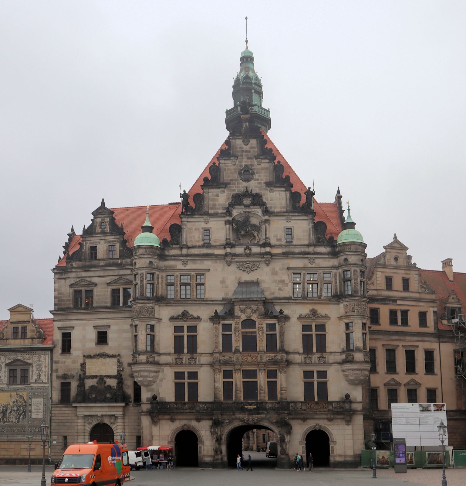 Nordfront des Schlosses in Dresden