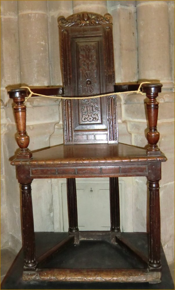 Calvins Stuhl, in der Kathedrale St-Pierre in Genf