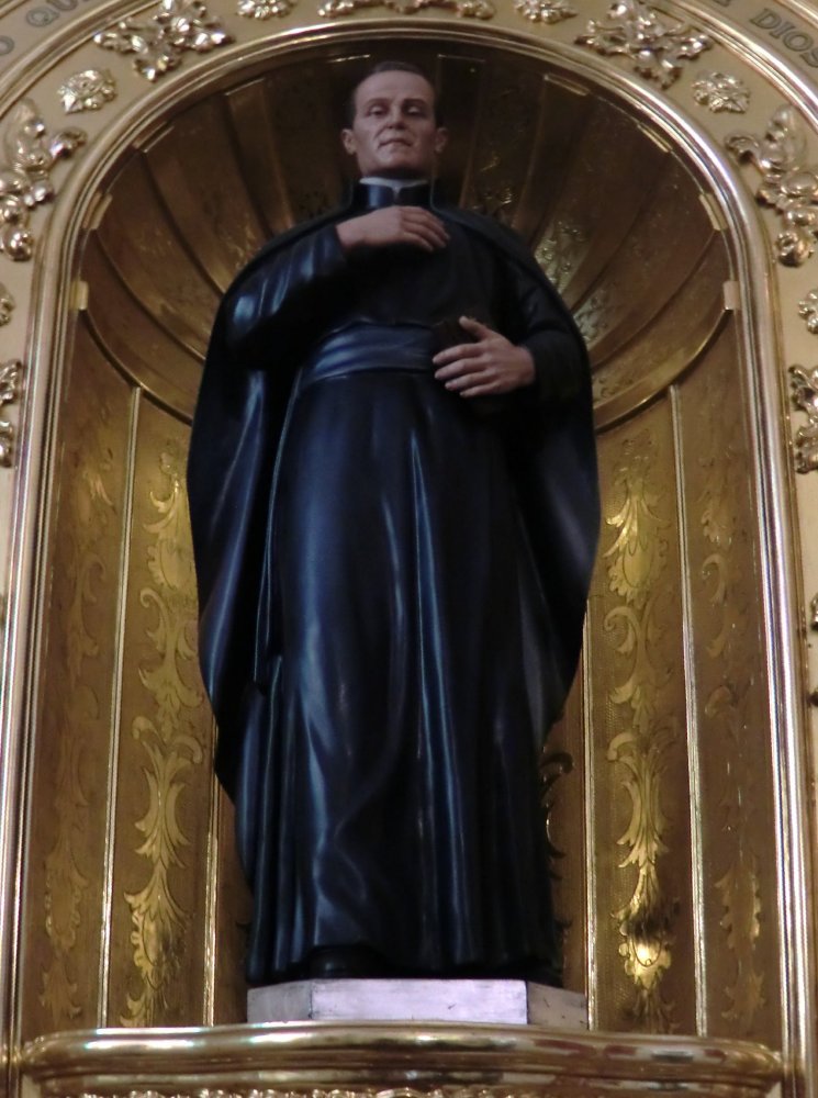 Statue in der ihm geweihten Kapelle in der Pfarrkirche in Dalías
