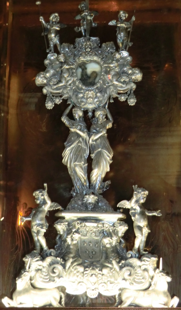 Reliquiarium mit dem unversehrten Herzen Josephs, 1646, im Santuario Giuseppe