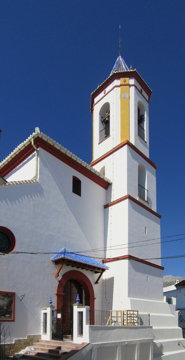 Pfarrkirche in Yunquera, die „Kathedrale” der Sierra de las Nieves, erbaut auf den Mauern des maurischen Kastells