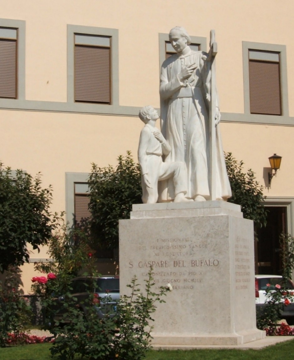 Statue im Kloster der „Sanguinisten” an der Kirche San Paolo - seit 1999 „Sanktuarium San Gaspare del Bufalo” - in Albano