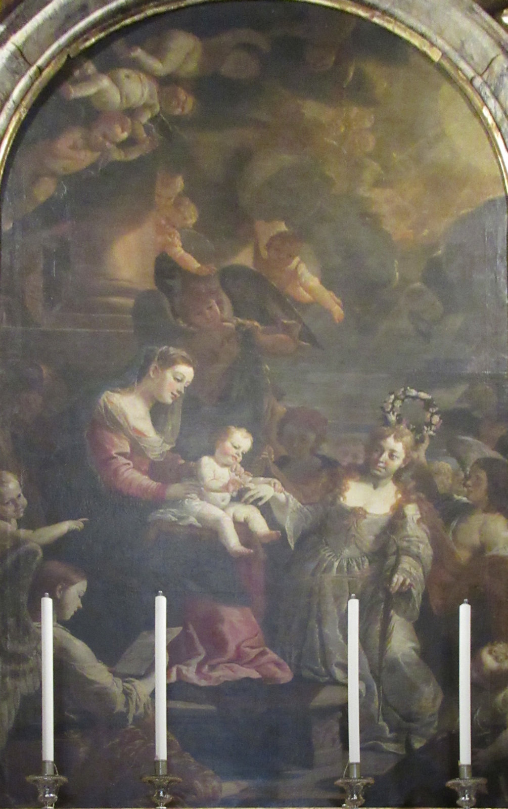 Mattia Preti: Die mystische Vermählung von Katharina mit Jesus, um 1663, in der Konkathedrale St John's in Valletta auf Malta