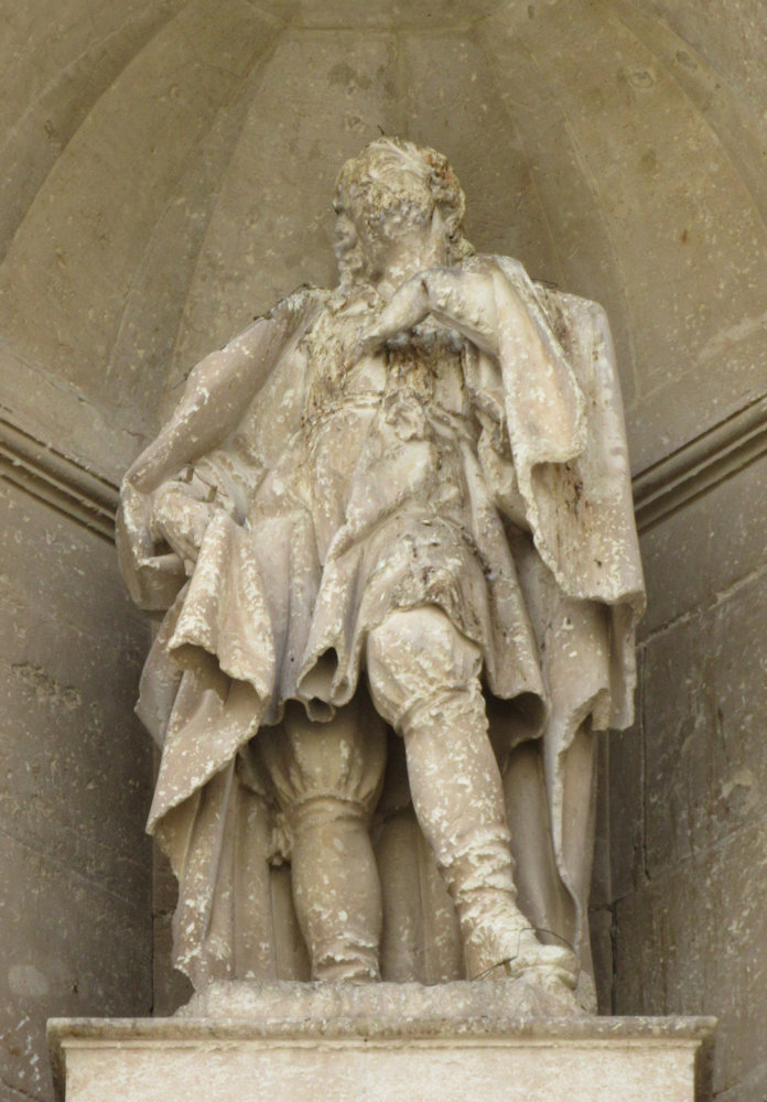 Statue, um 1681, an der Basilika Sta. María in Elche / Elx bei Alicante