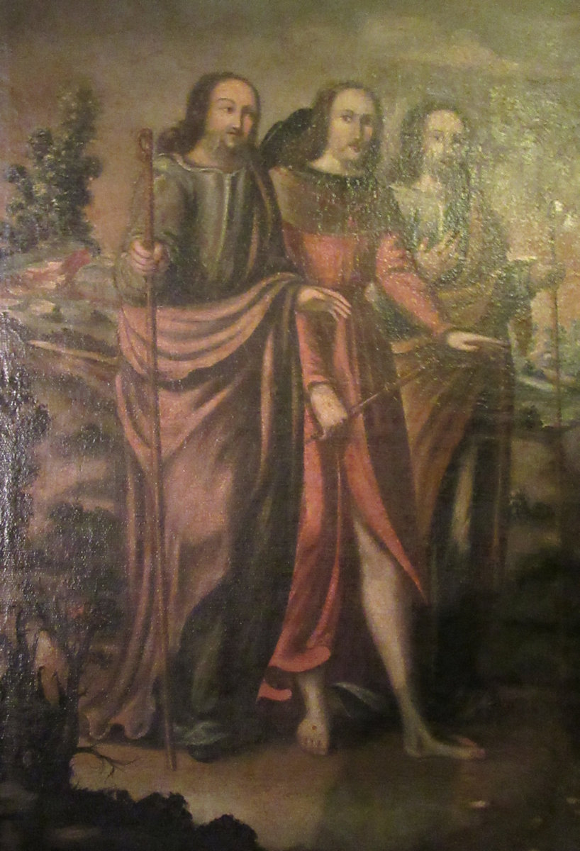 Jesus mit den beiden Jüngern unterwegs nach Emmaus, 17. Jahrhundert, im Museum der Kathedrale in Ávila