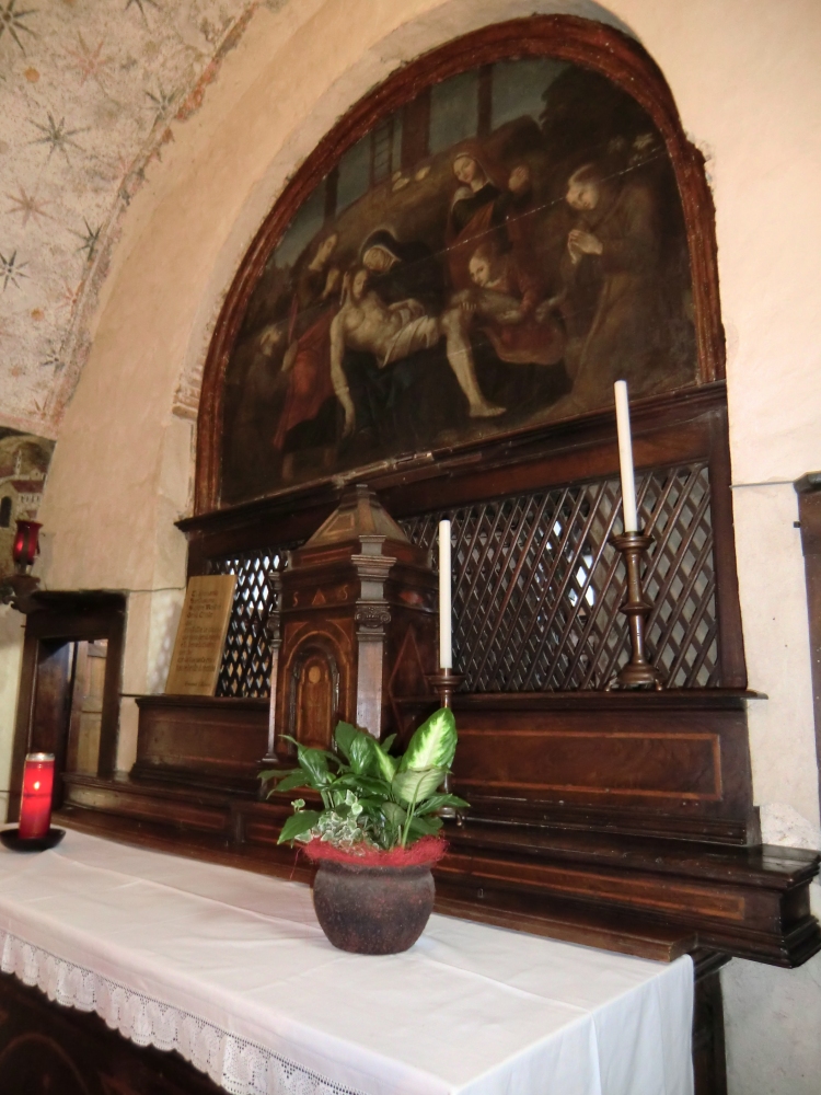 Altar der Kirche für Sakramentsfeiern im Kloster bei Grecchio