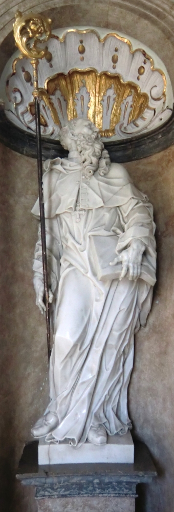 Anton Sturm: Statue, 1715 bis 1717, am Hochaltar in der Magnus-Kapelle der Basilika St. Mang in Füssen