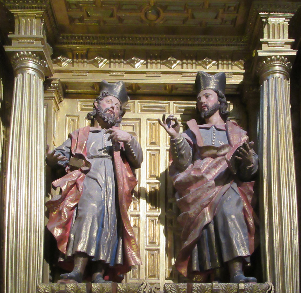 Gregorio Fernández (Werkstatt): Kosmas und Damian, 17. in der Kathedrale in Segovia