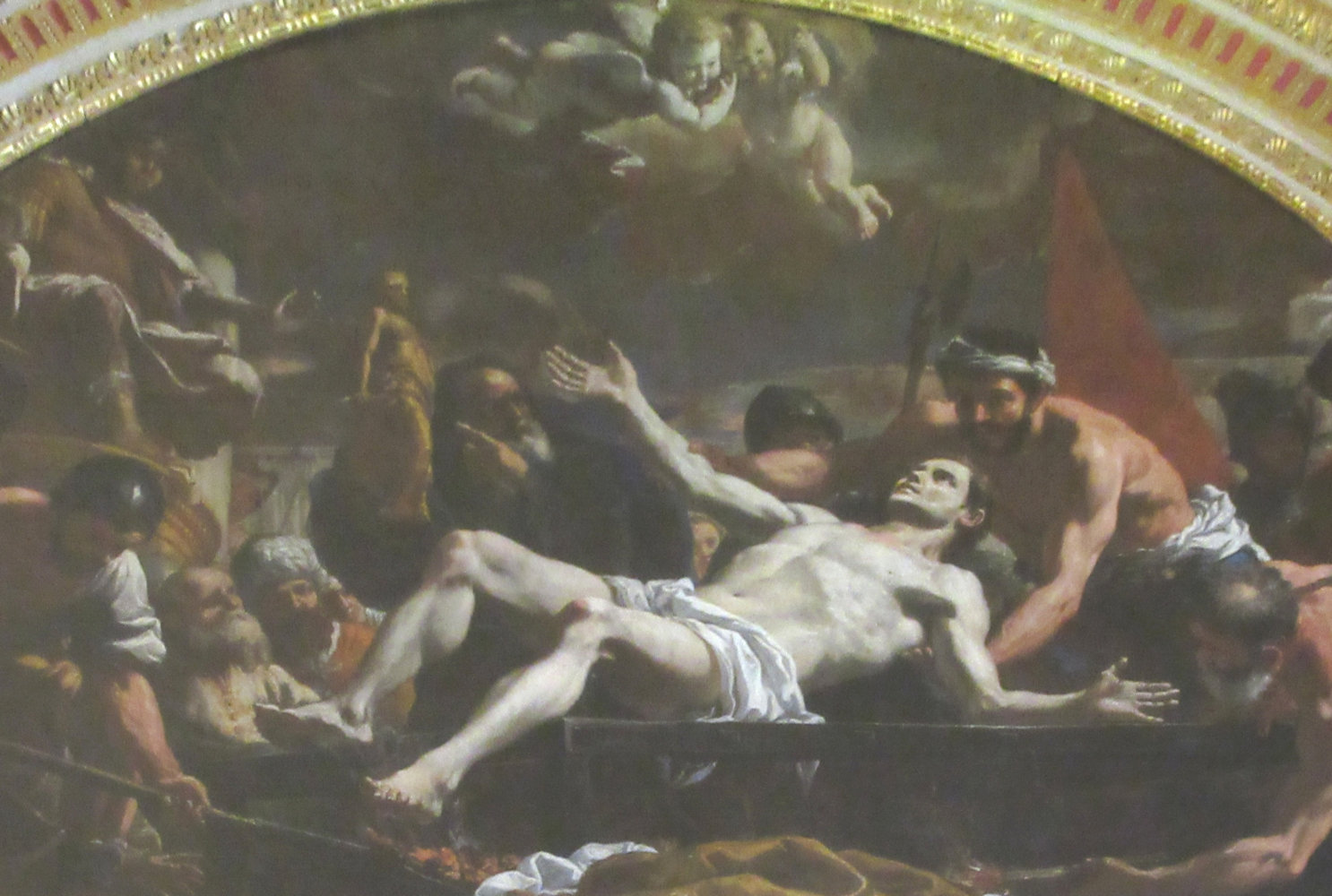 Mattia Preti: Laurentius' Martyrium, um 1663, in der Konkathedrale St John's in Valletta auf Malta