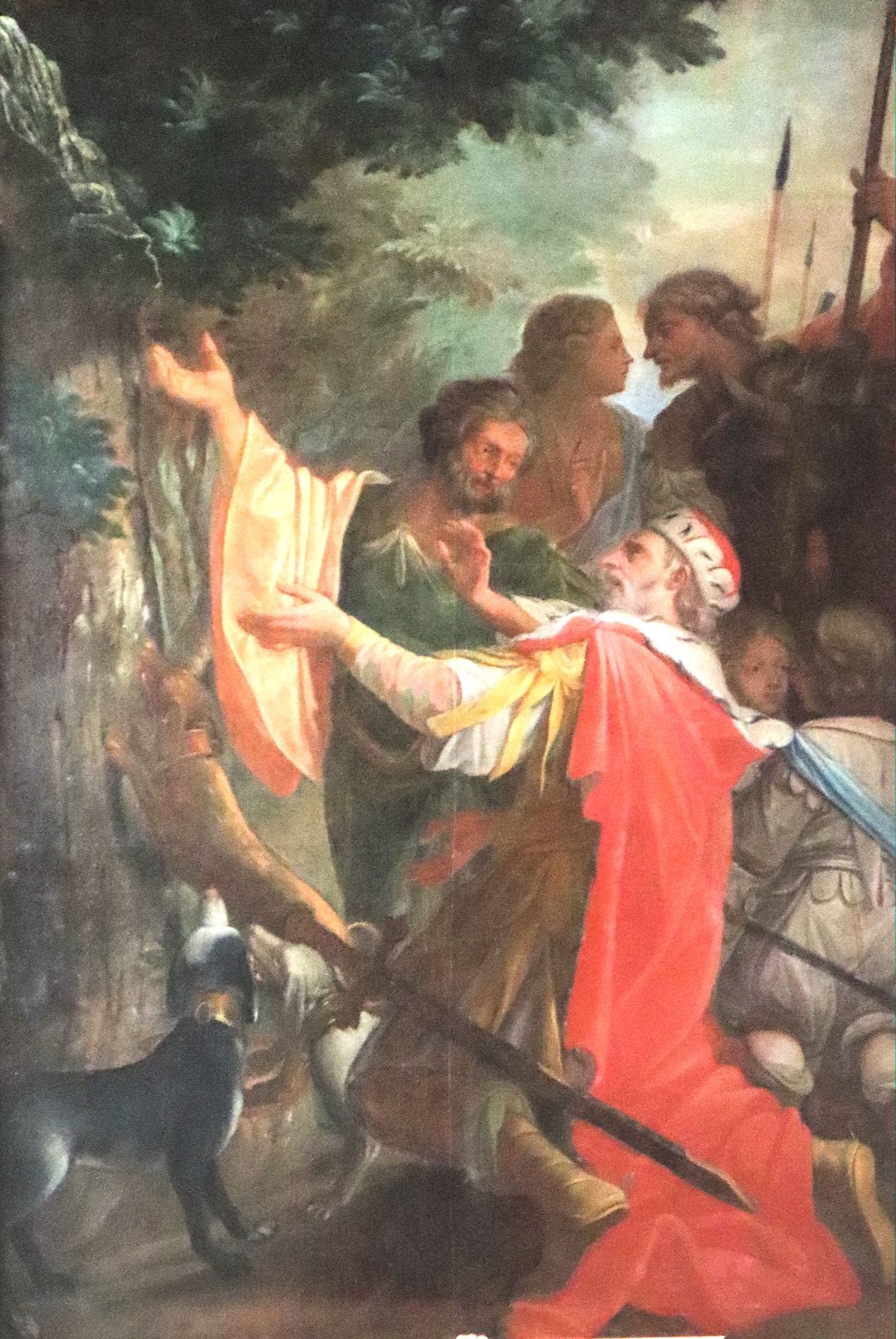 Andrea Pozzo (Werkstatt): Leopold findet den Brautschleier wieder, um 1810, in der Jesuitenkirche in Wien