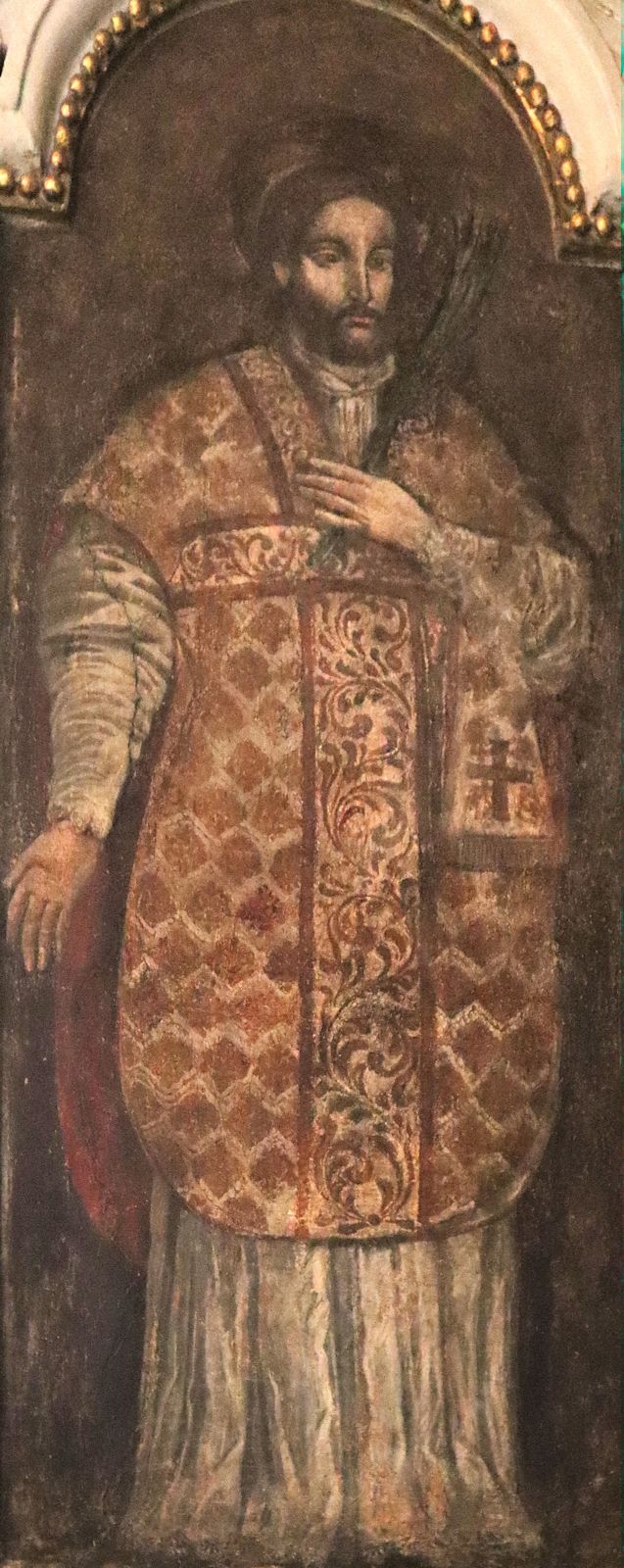 Fresko in der Kathedrale in Segni