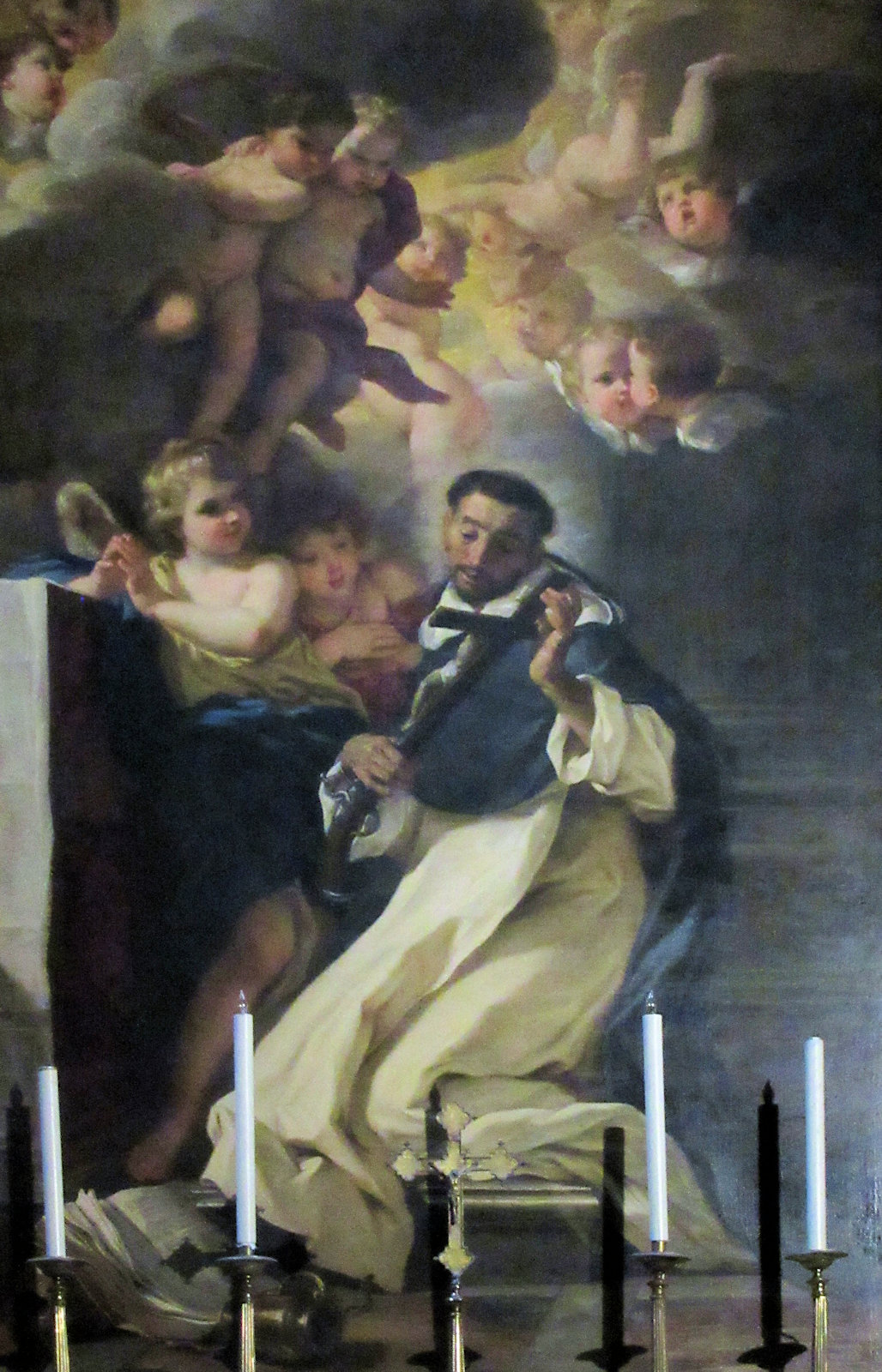 Giovan Battista Gaulli, genannt „il Baciccio”: Ludwig Beltrán in Ekstase, 1673, in der Kirche Santa Maria sopra Minerva in Rom