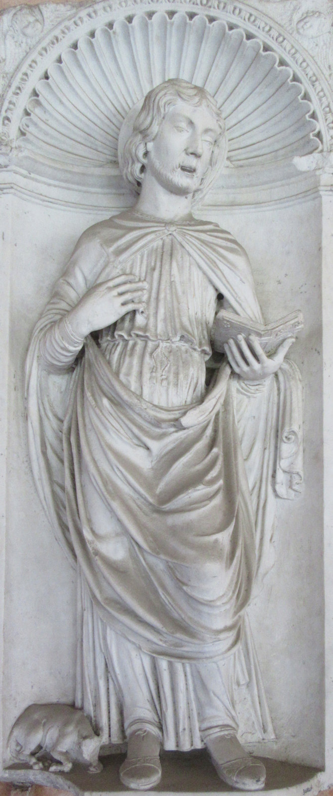 Relief, um 1485, im Kreuzgang der Basilika San Giovanni in Laterano in Rom