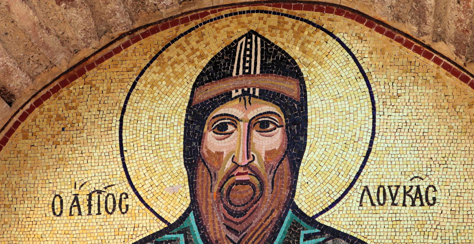 Mosaik am Lukas-Kloster bei Stiri