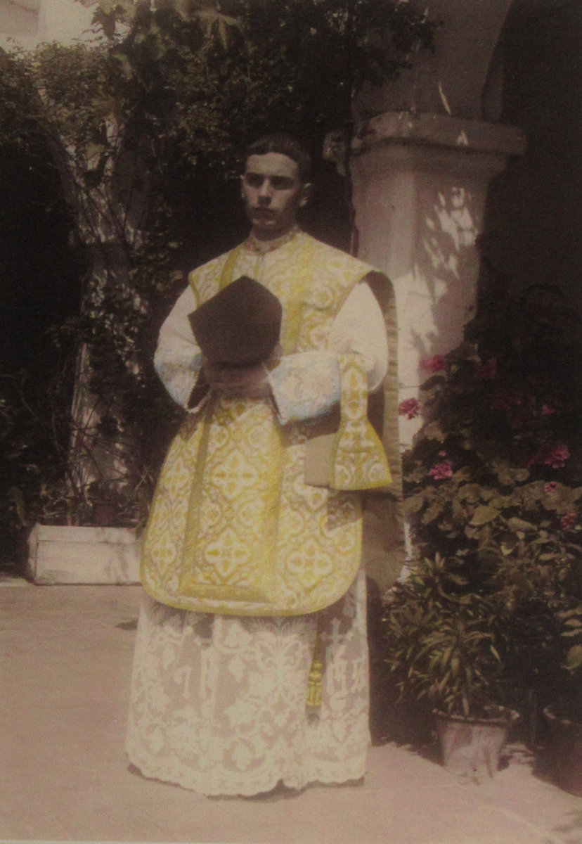 Joan Huguet y Cardona, Bild in seiner Kirche in Ferreries auf Menorca