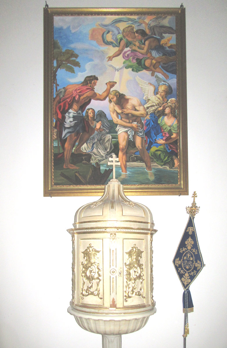Taufkapelle in der Pfarrkirche San Salvador in Caravaca de la Cruz, wo Leopoldo getauft wurde
