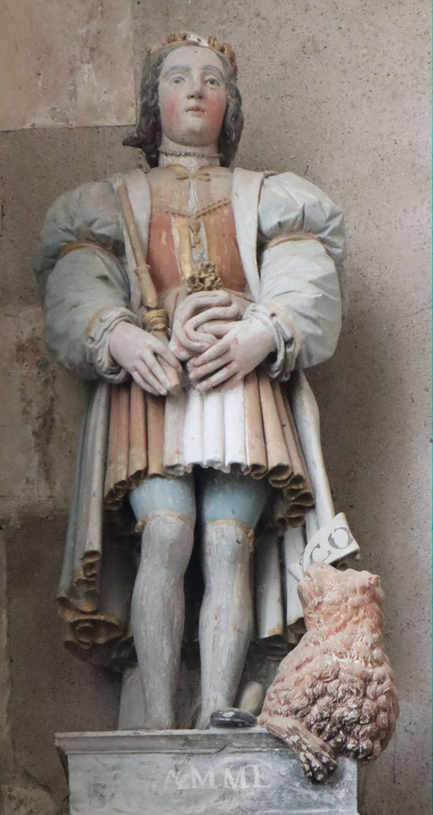 Statue, 16. Jahrhundert, in der Kirche in Chaource bei Troyes