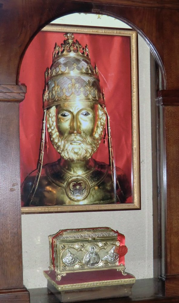 Reliquien von Marcus in der Klosterkirche in Abbadia San Salvatore