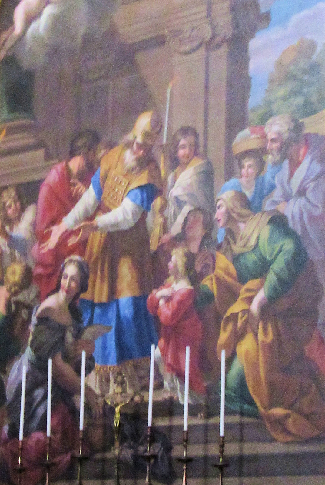 Giovanni Francesco Romanelli: Darstellung des Herrn im Tempel (Kopie), im Petersdom in Rom