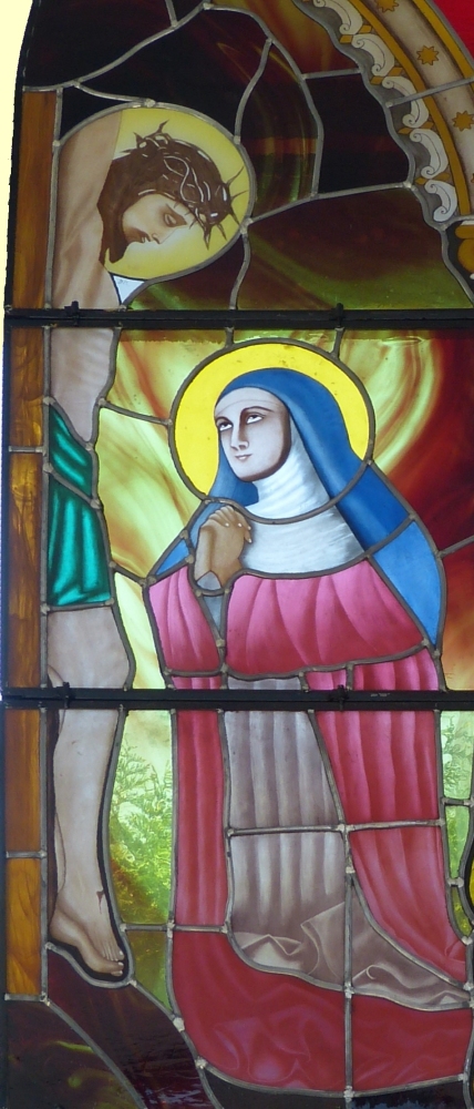 Glasfenster, 2007, in der Kapelle der Schulbrüder von Johannes Baptist de la Salle in Malonne