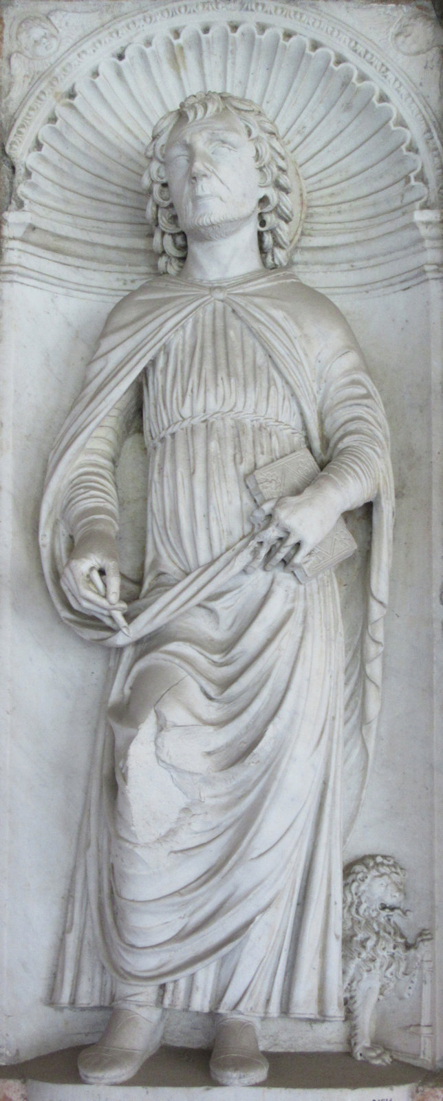 Relief, um 1485, im Kreuzgang der Basilika San Giovanni in Laterano in Rom