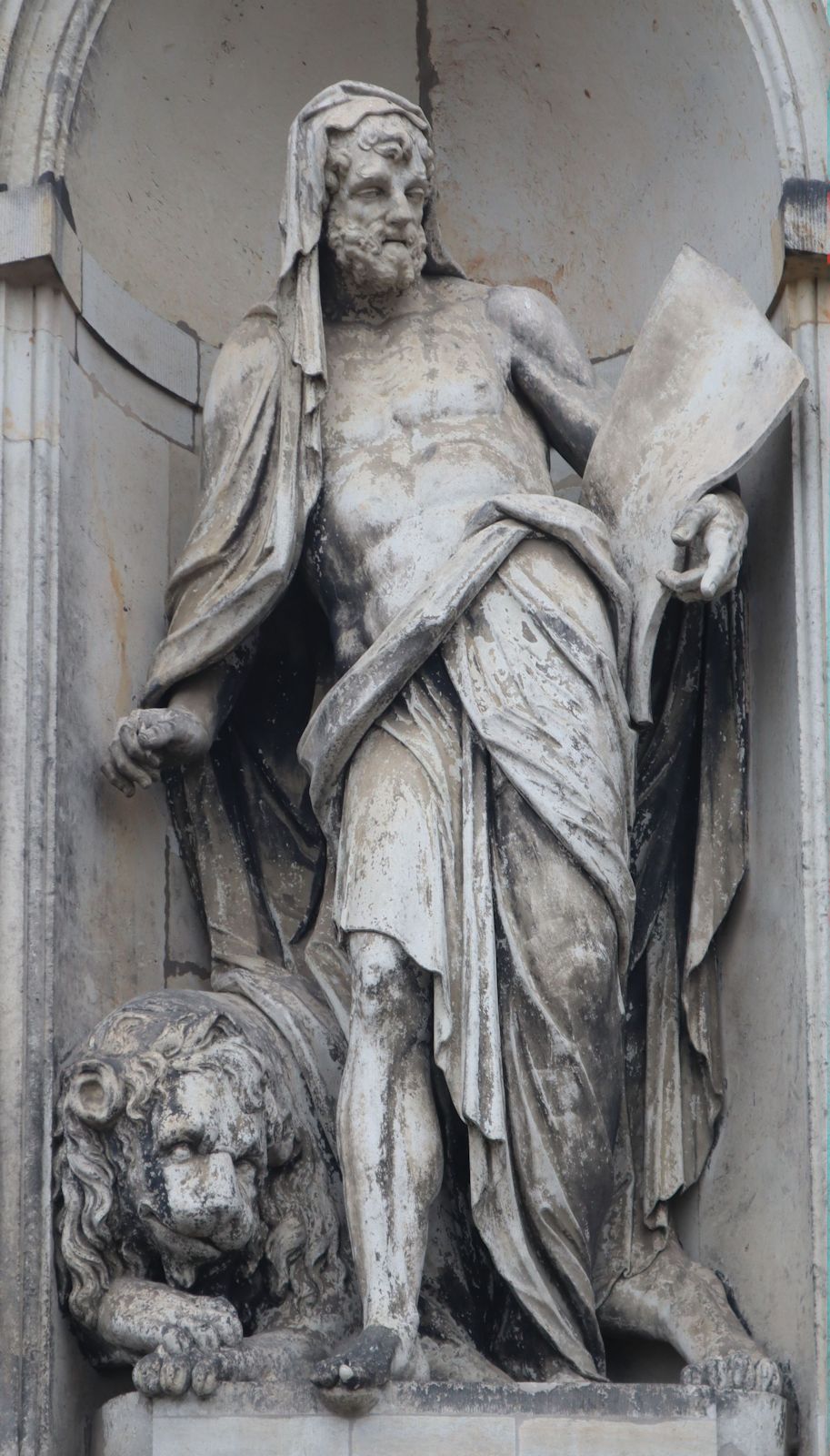 Lorenzo Mattielli: Statue, nach 1738, an der Hofkirche in Dresden
