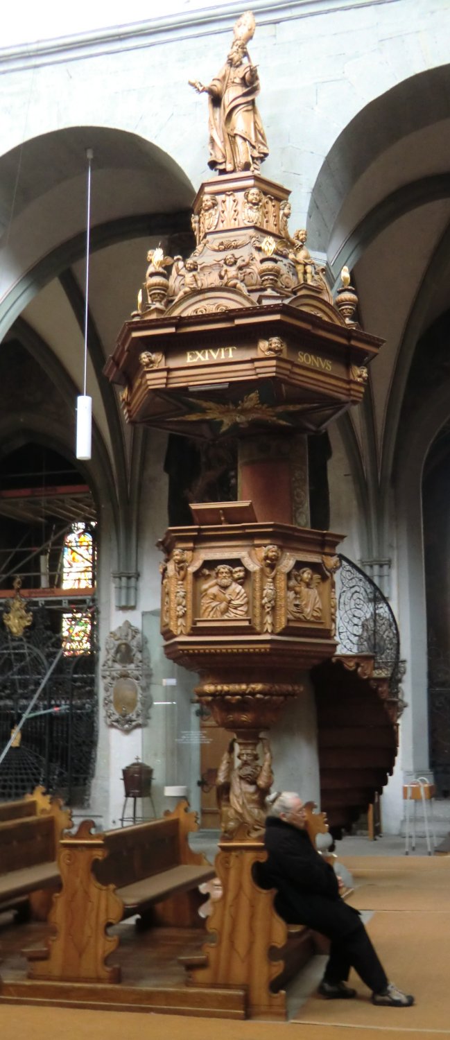 Christoph Daniel Schenk: Kanzel im Münster in Konstanz. Hier predigte Markus 1681, im Jahr nach ihrer Aufstellung