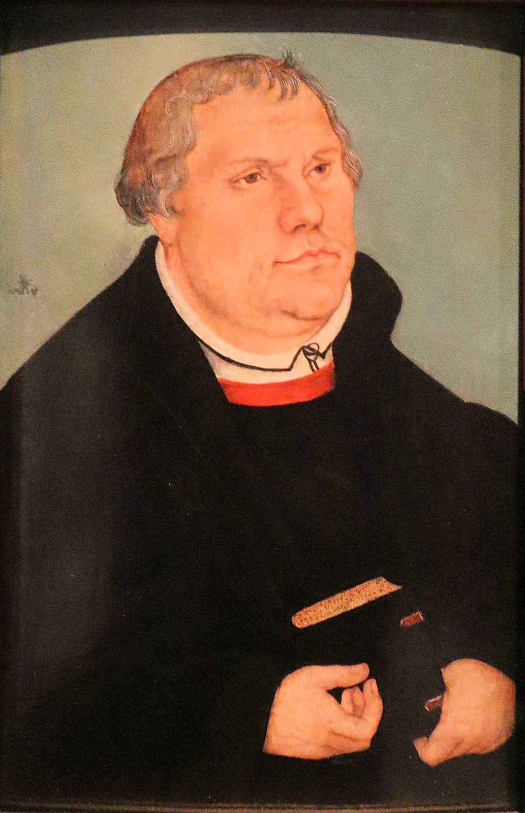Lukas Cranach der Ältere (Werkstatt): Portrait, um 1541, im Lutherhaus in Wittenberg