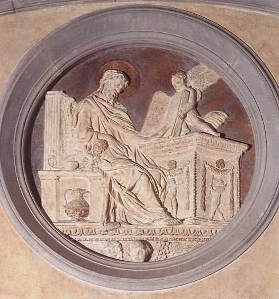 Donatello: Stuckrelief in der Sakristei von San Lorenzo in Florenz, 1428-43