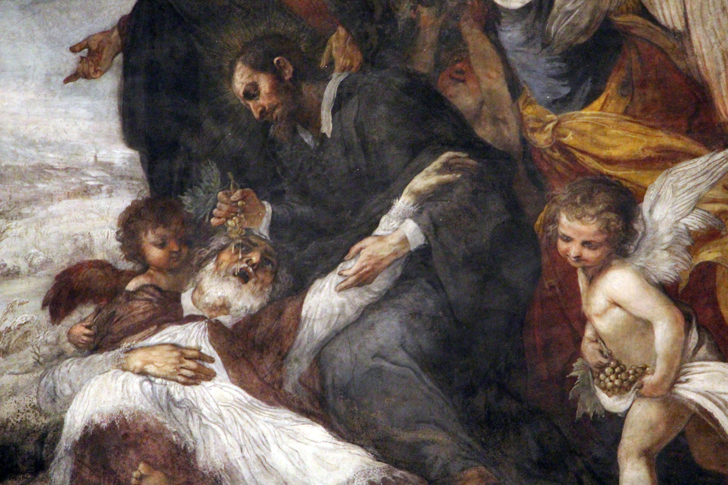 Giovanni da San Giovanni: Felix rettet Maximus, 1636, in der Kirche San Felice in Florenz