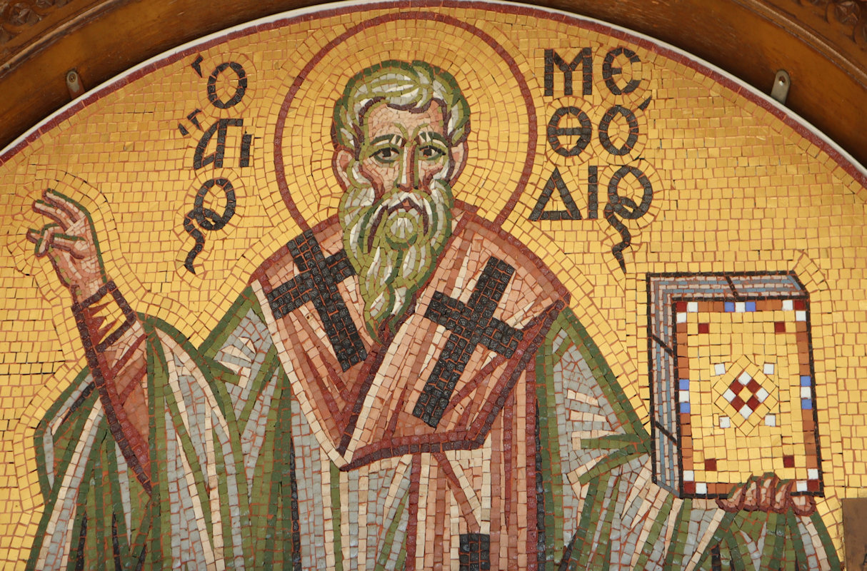 Mosaik an der modernen, Kyrillos und Methodios geweihten Kirche in Thessaloniki