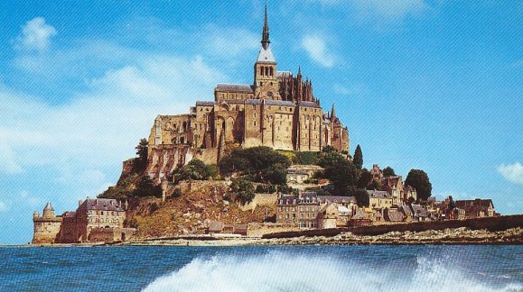 Die Insel mit dem Kloster auf dem Mont St. Michel
