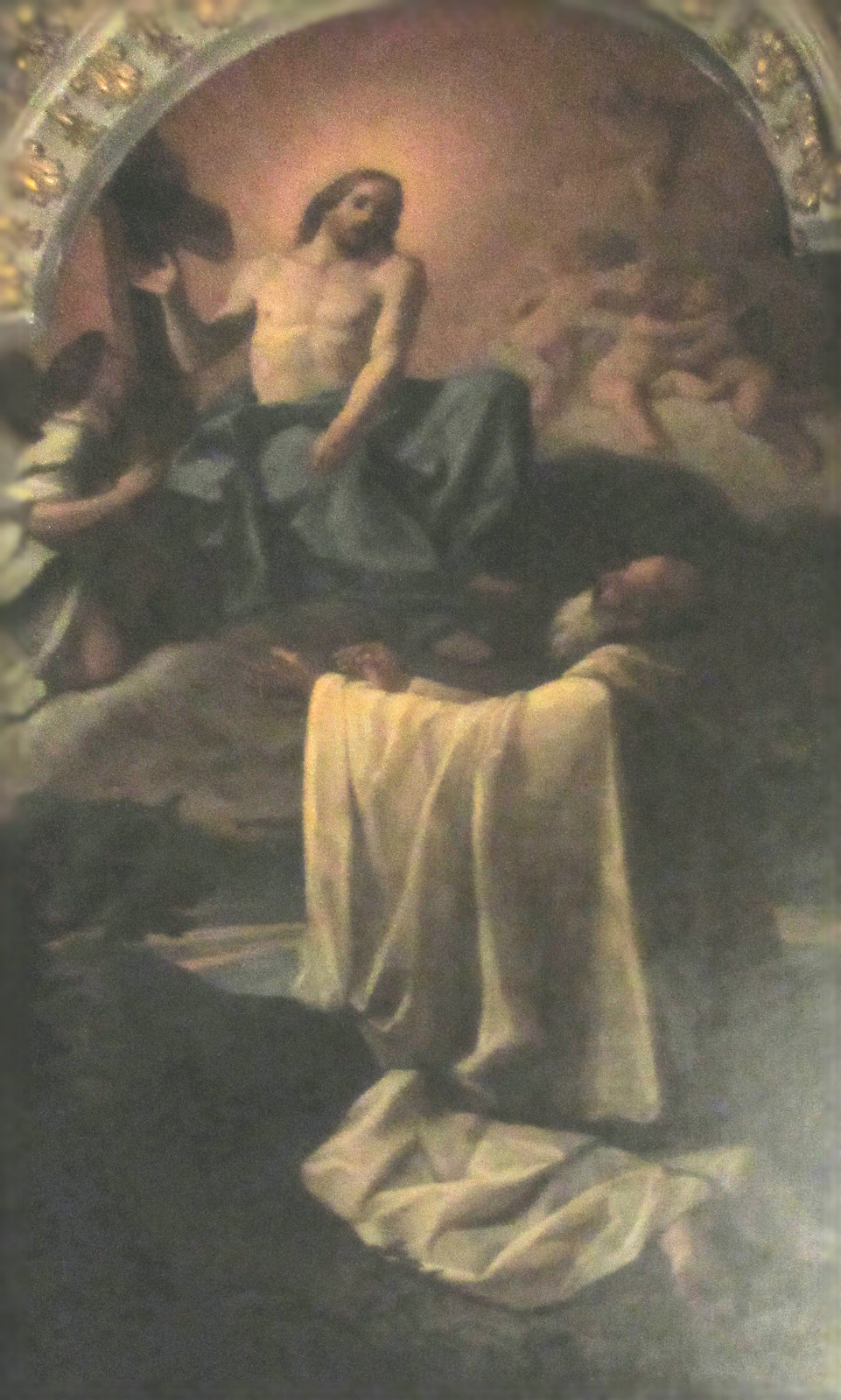 Giovan Battista Bonfredi: Altarbild, 1757, in der Kirche San Gregorio Magno al Celio in Rom