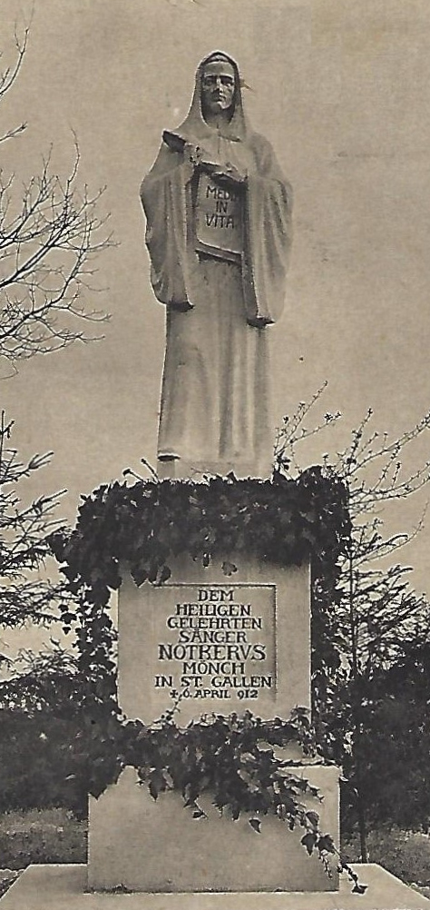 Denkmal zum 1000. Todestag, errichtet 1912 an der Stelle der ehemaligen Burg in Jonschwil