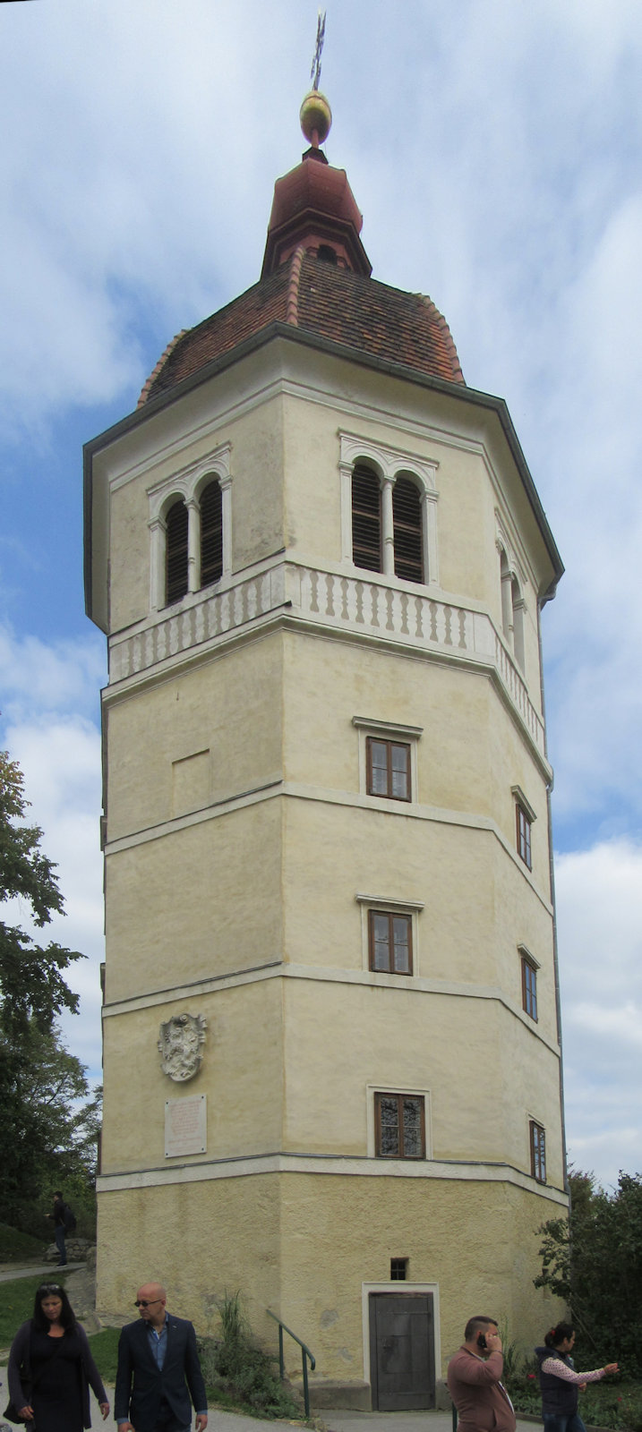 Uhrturm, letzter Rest der Burg auf dem Schlossberg in Graz