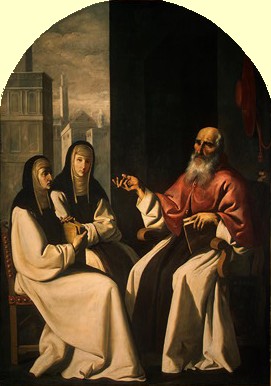 Francisco de Zurbarán: Paula und Eustochia mit Hieronymus, um 1640/1650, National Gallery of Art in Washington