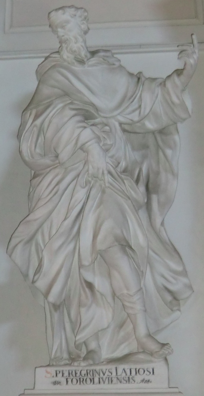 Statue in der Servitenkirche in Montepulciano