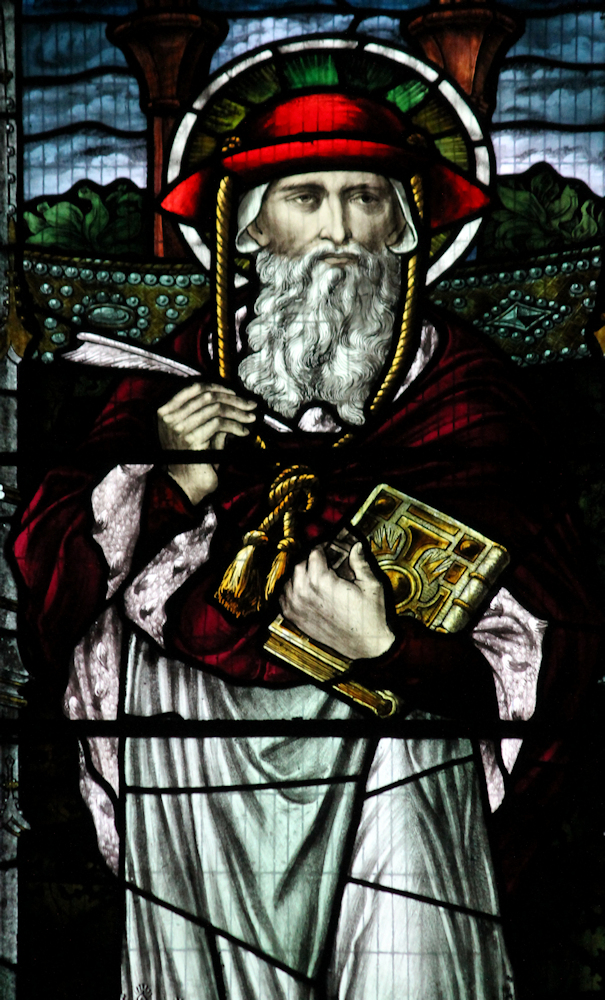 Glasfenster in der St Padarn's Church in Llanberis in Gwynedd in Wales