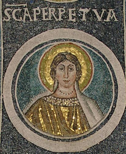 unbekannter venezianischer Künstler: Mosaik, um 1280, in der Euphrasius-Basilika in Porec in Kroatien