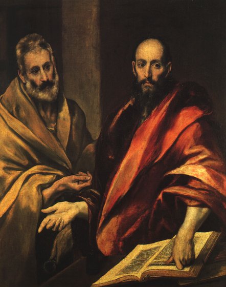 El Greco: Petrus und Paulus, 1592, Hermitage in St. Petersburg