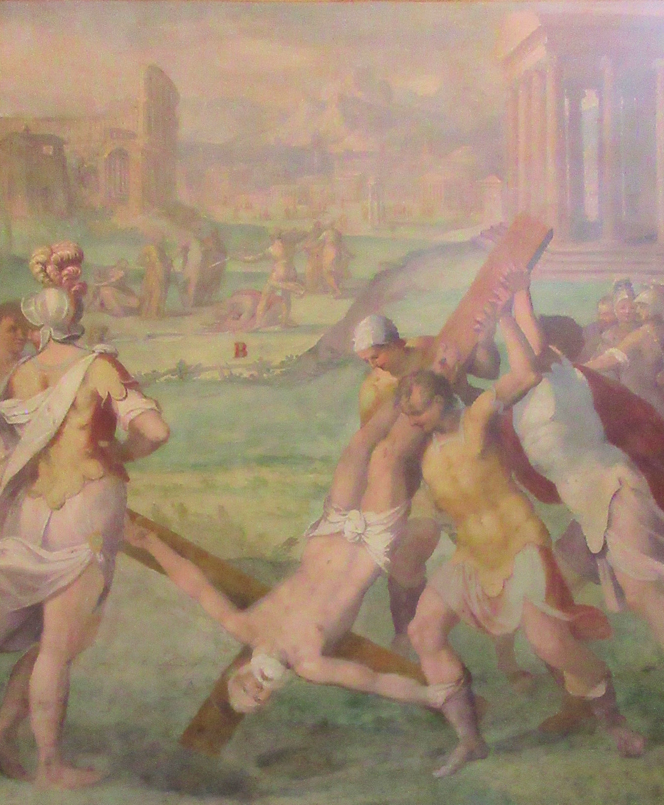 Fresko, um 1600, in der Kirche Santo Stefano Rotondo in Rom
