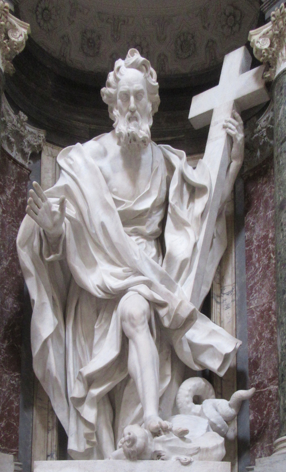 Giuseppe Mazzuoli: Statue, 1705 - 1711, in der Basilika San Giovanni in Laterano in Rom