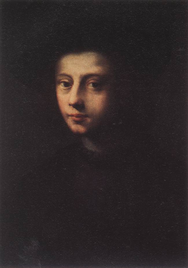Domenico Puligo (1492 - 1527): Portrait, in der Galleria degli Uffizi in Florenz