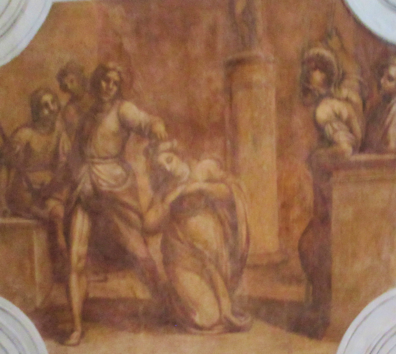 Fresko: Priscas Martyrium, in der Kirche S. Prisca in Rom