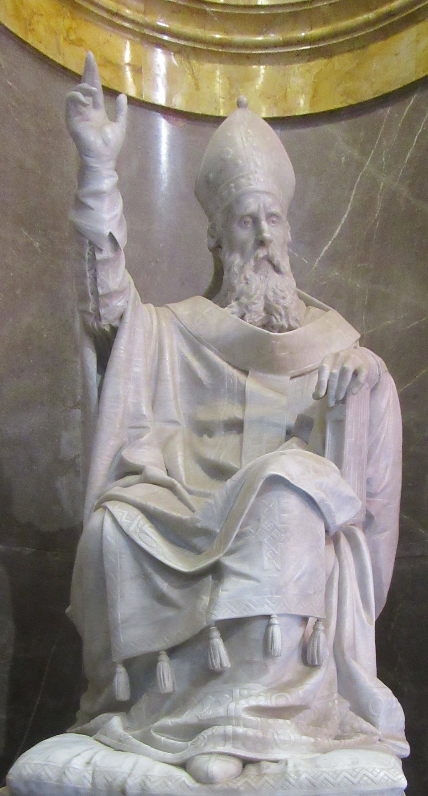 Statue in der Paulus geweihten Kathedrale in Mdina auf Malta