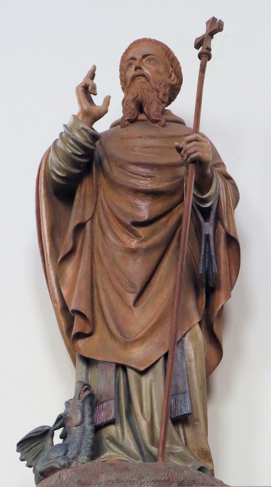 Quirinus-Statue (mit Drachen) in der St.-Antonius-Kirche in Rott