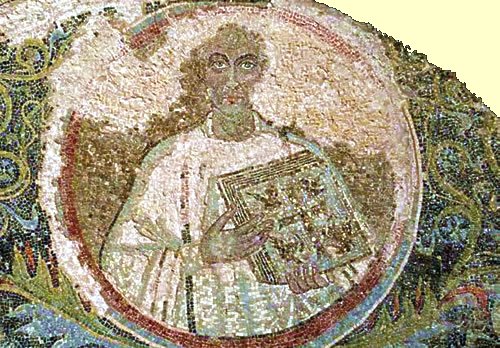 Mosaik, 5. Jahrhundert, in den Katakomben San Gennaro in Neapel