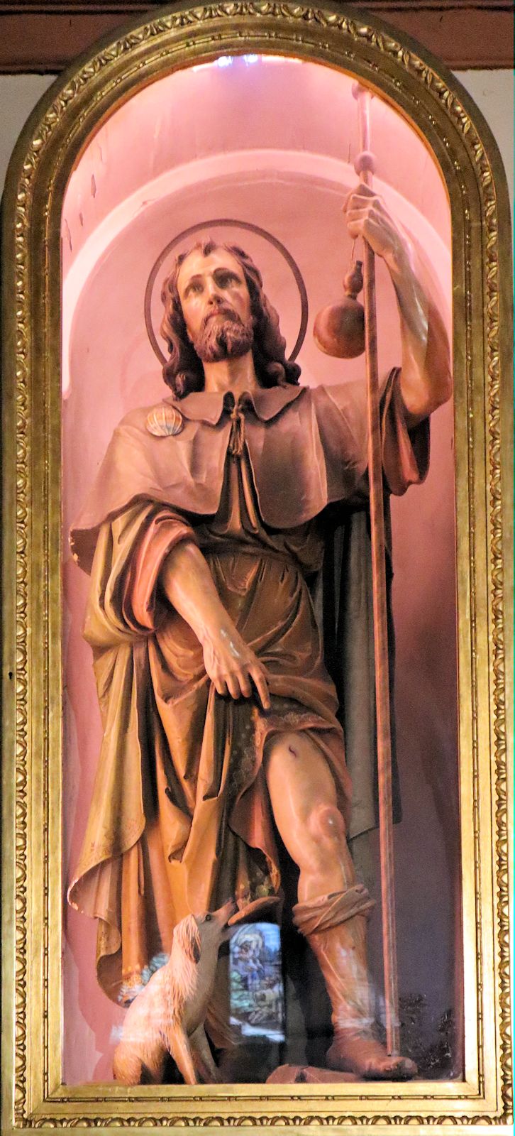 Statue in der Kirche San Rocco in Voghera
